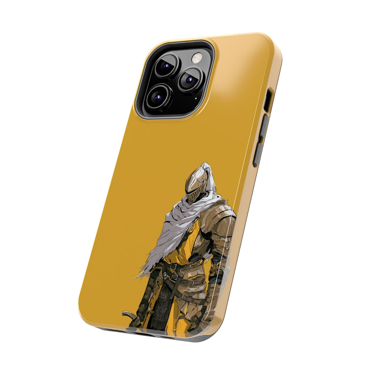 Knight Warrior Phone Case — Yellow Armor Protective Tough Case