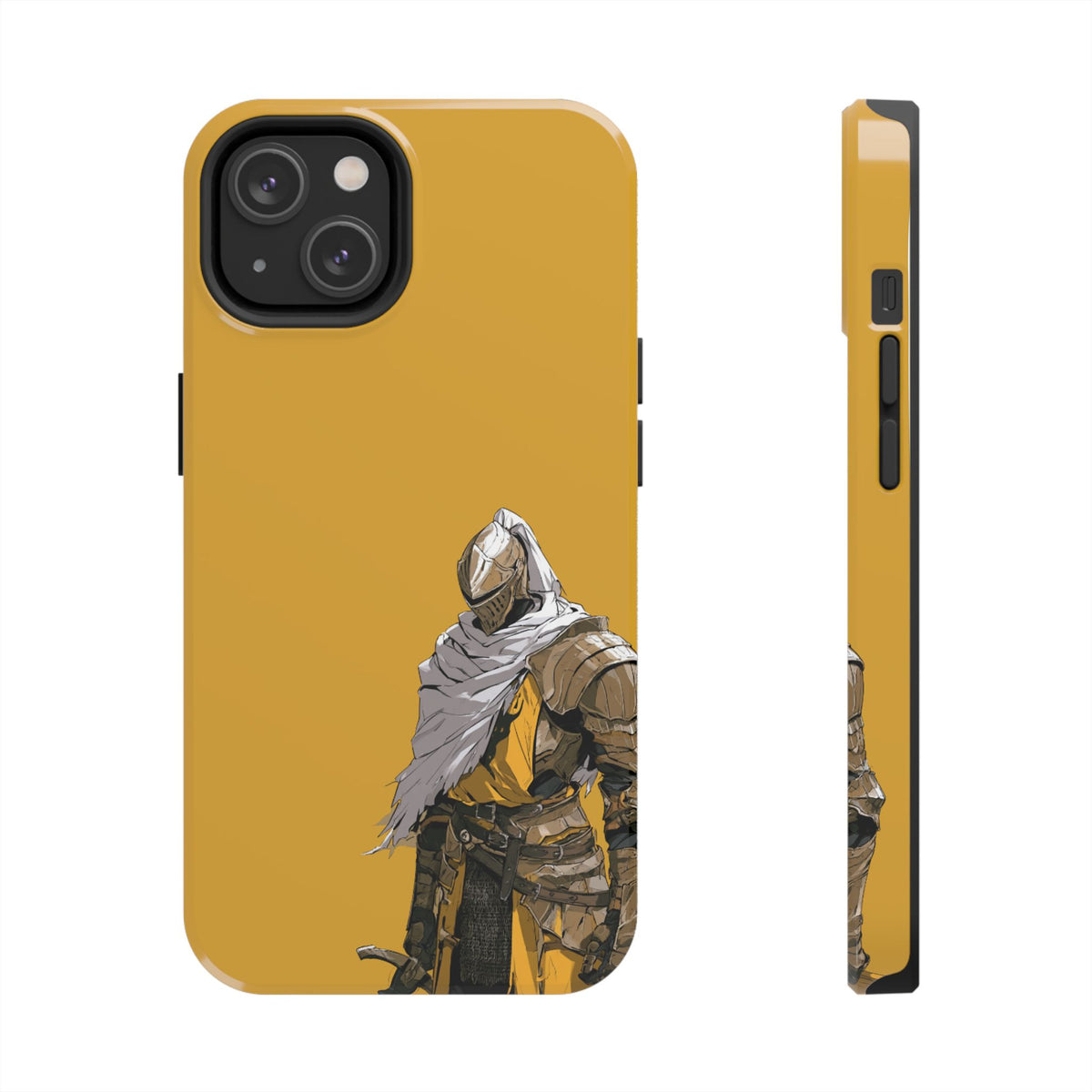 Knight Warrior Phone Case — Yellow Armor Protective Tough Case
