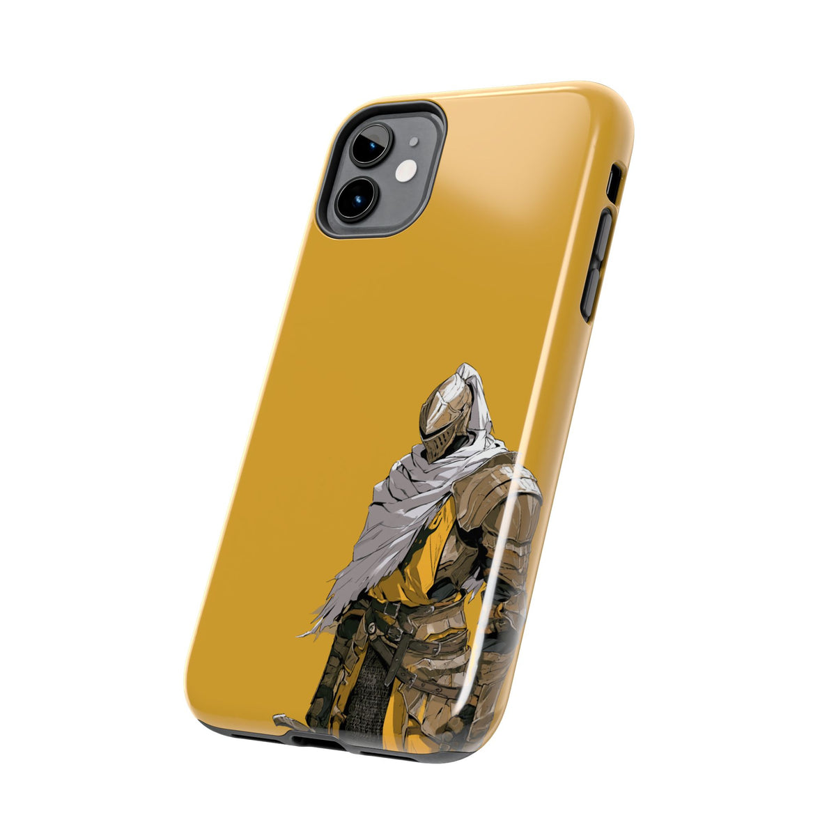 Knight Warrior Phone Case — Yellow Armor Protective Tough Case