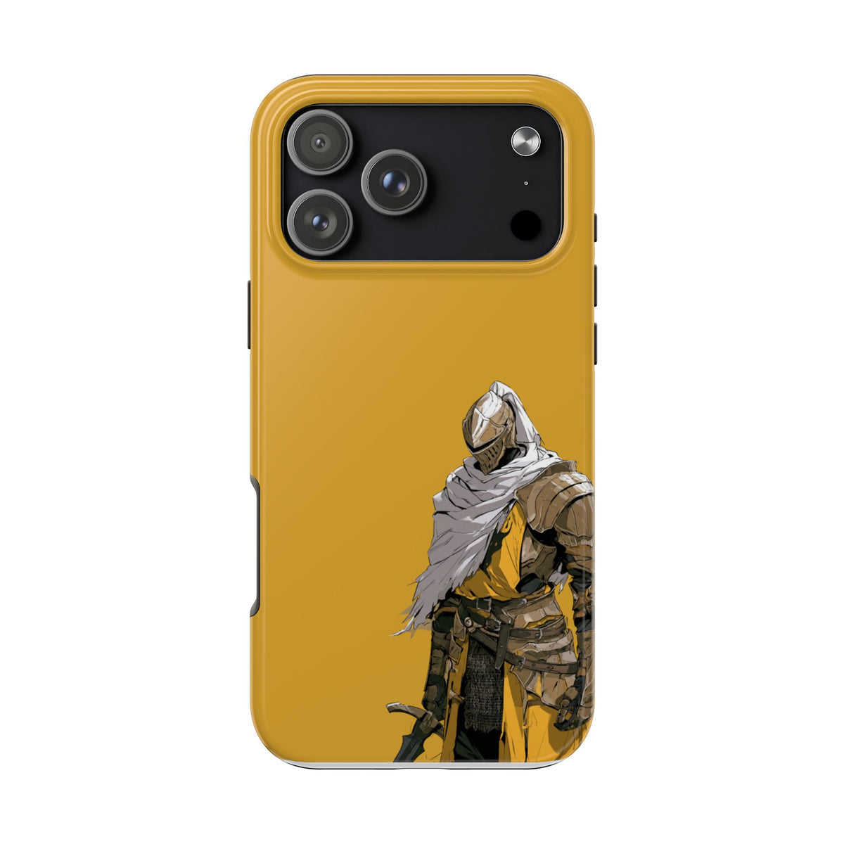 Knight Warrior Phone Case — Yellow Armor Protective Tough Case