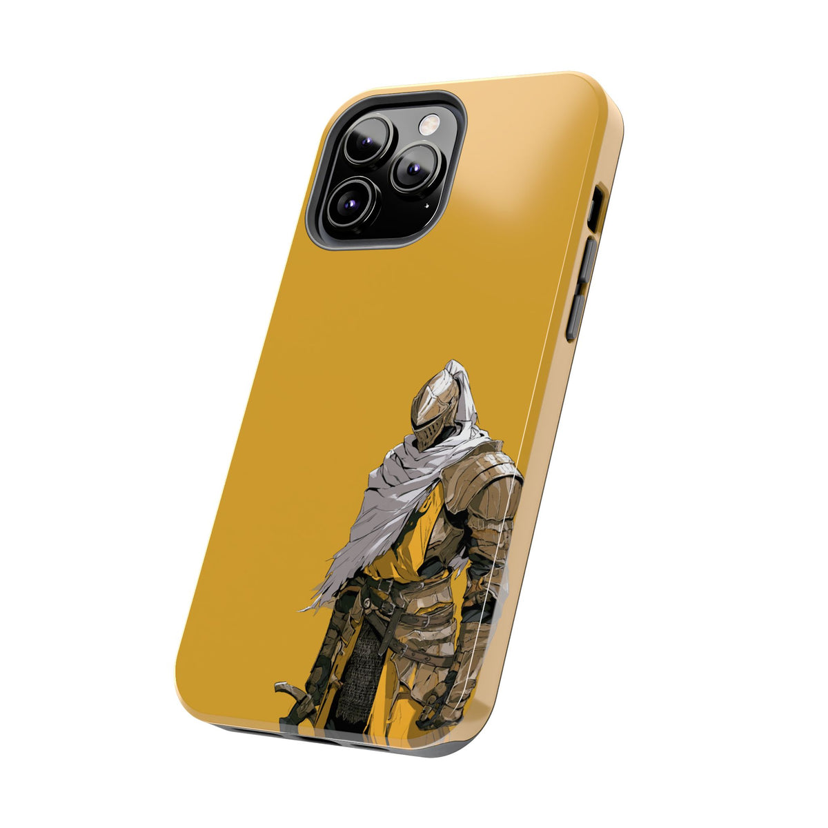 Knight Warrior Phone Case — Yellow Armor Protective Tough Case