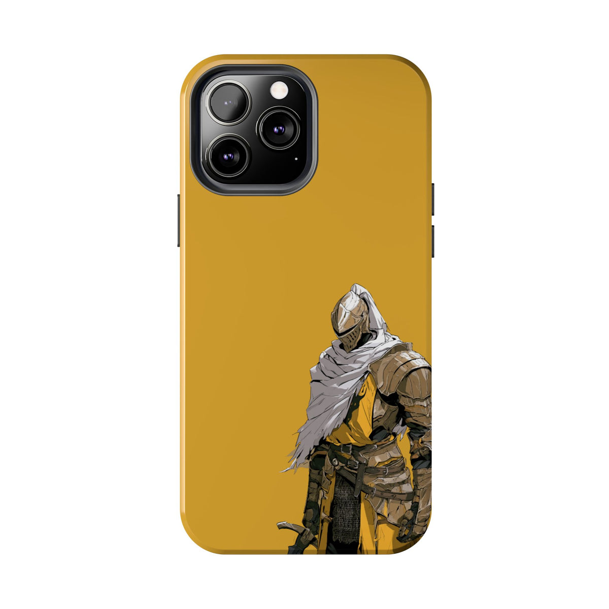 Knight Warrior Phone Case — Yellow Armor Protective Tough Case