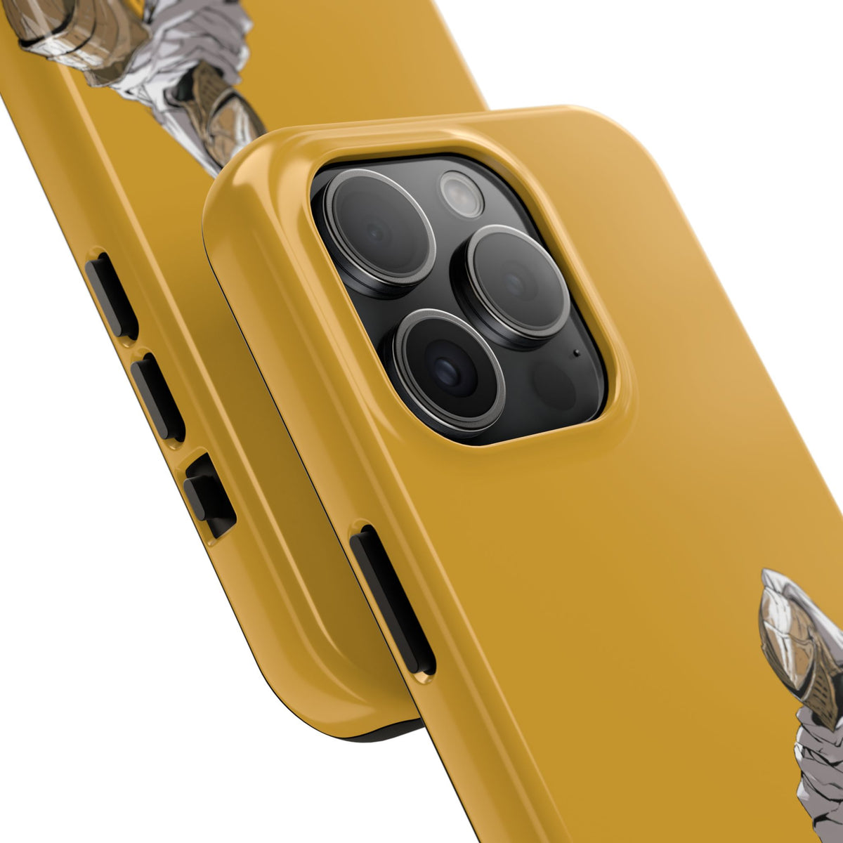 Knight Warrior Phone Case — Yellow Armor Protective Tough Case