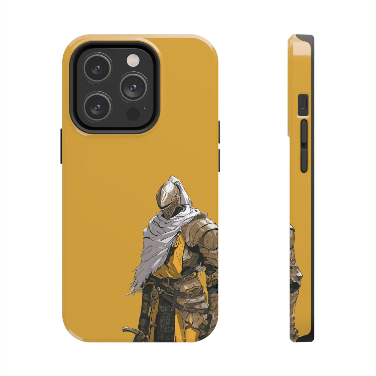Knight Warrior Phone Case — Yellow Armor Protective Tough Case