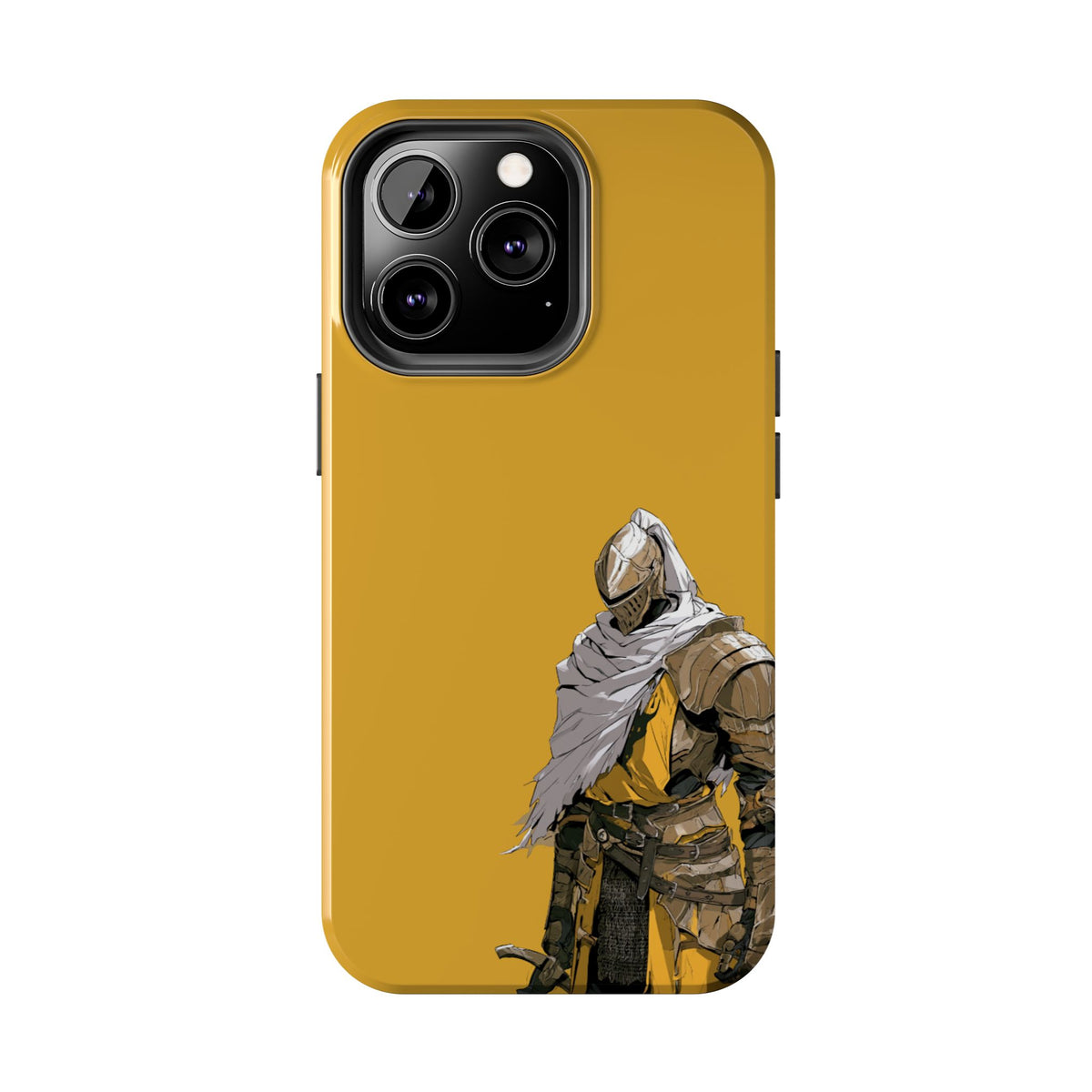 Knight Warrior Phone Case — Yellow Armor Protective Tough Case