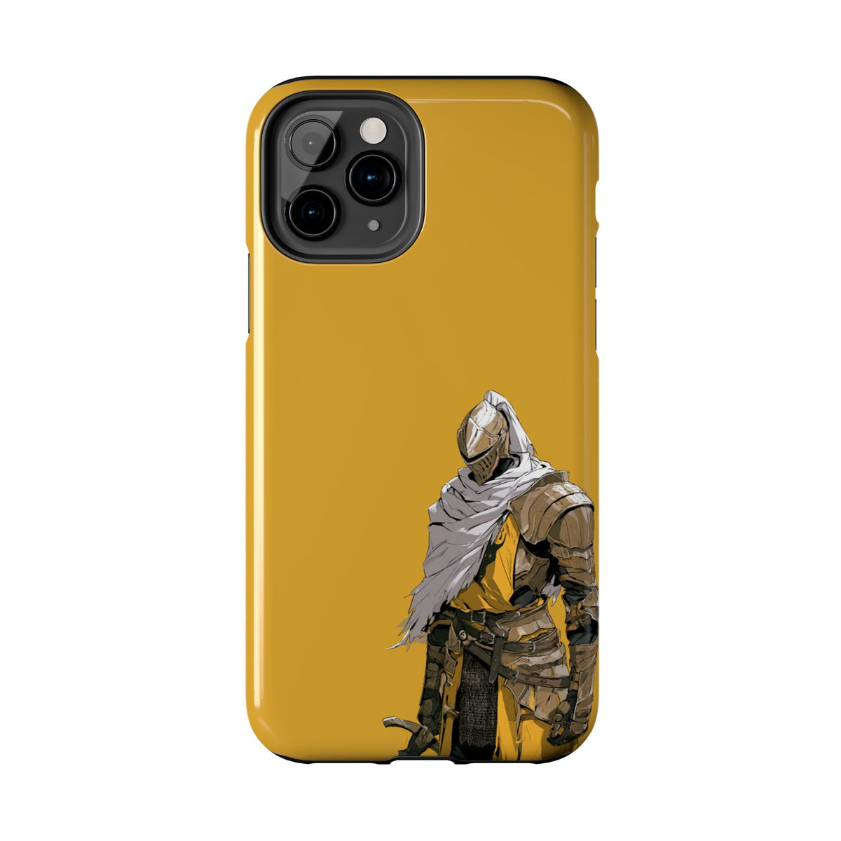 Knight Warrior Phone Case — Yellow Armor Protective Tough Case
