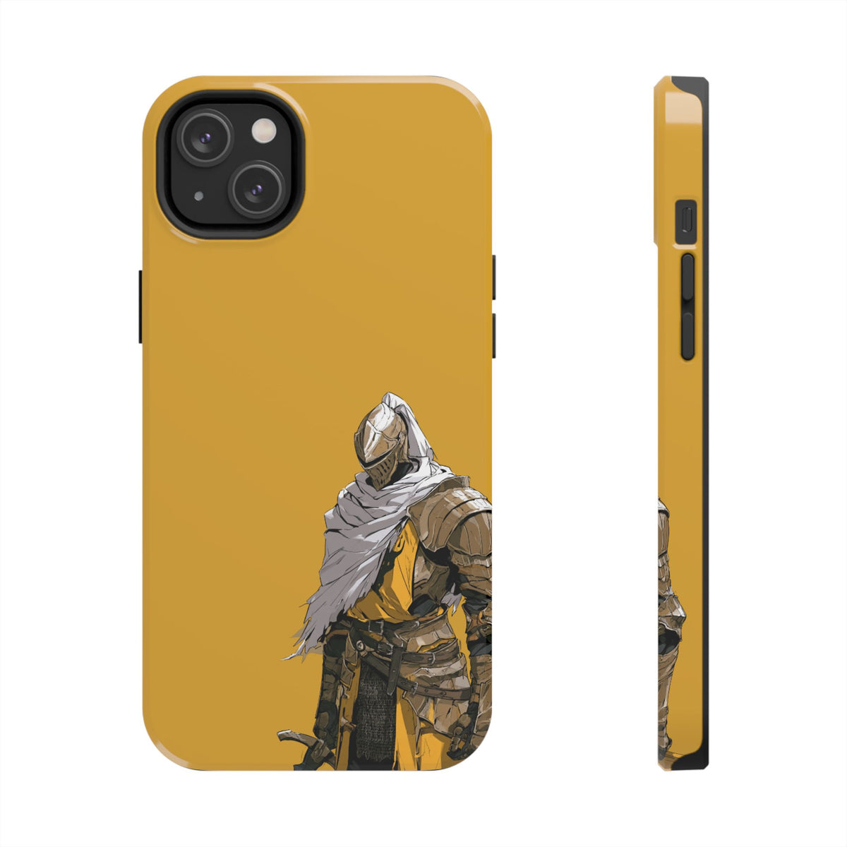Knight Warrior Phone Case — Yellow Armor Protective Tough Case