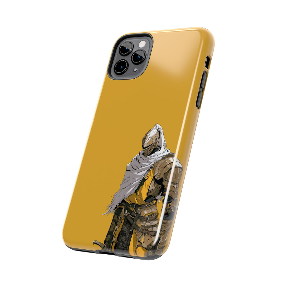 Knight Warrior Phone Case — Yellow Armor Protective Tough Case