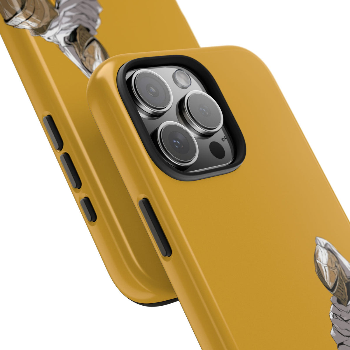 Knight Warrior Phone Case — Yellow Armor Protective Tough Case